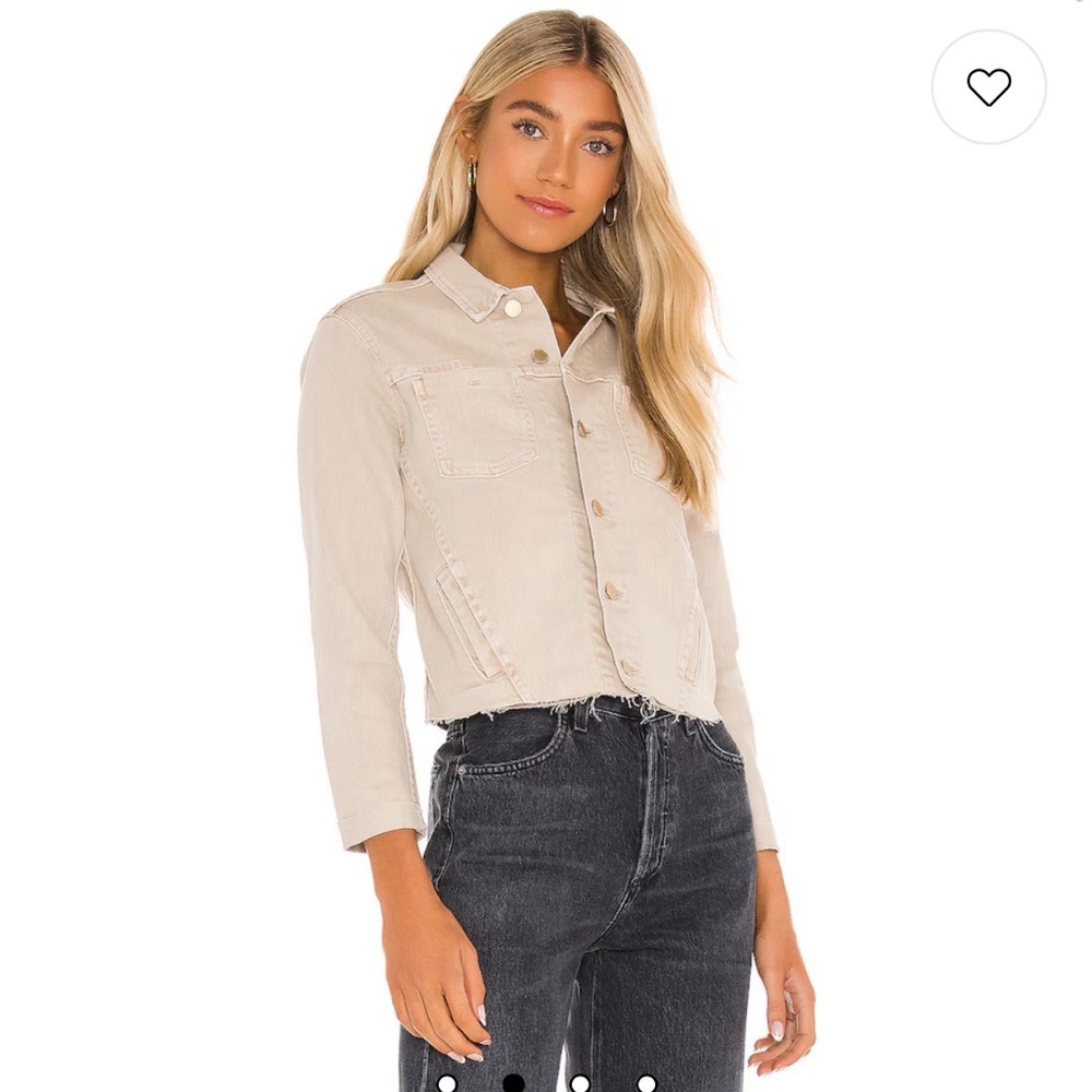 L'AGENCE Cream Jean Jacket